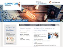 Tablet Screenshot of elektrolutz.de